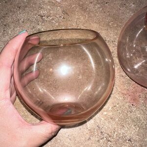 Anthropologie Blush wine Glass. Set of 4 🍷